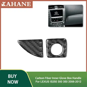 

Car styling Carbon Fiber Sticker Car Center console storage box Button Frame Cover Trim Sticker for LEXUS IS250 300 350 2006-12