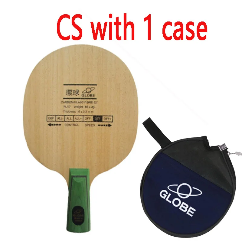 CS with 1 case Лезвие для настольного тенниса Globe 521 - Цвет: CS with 1 case