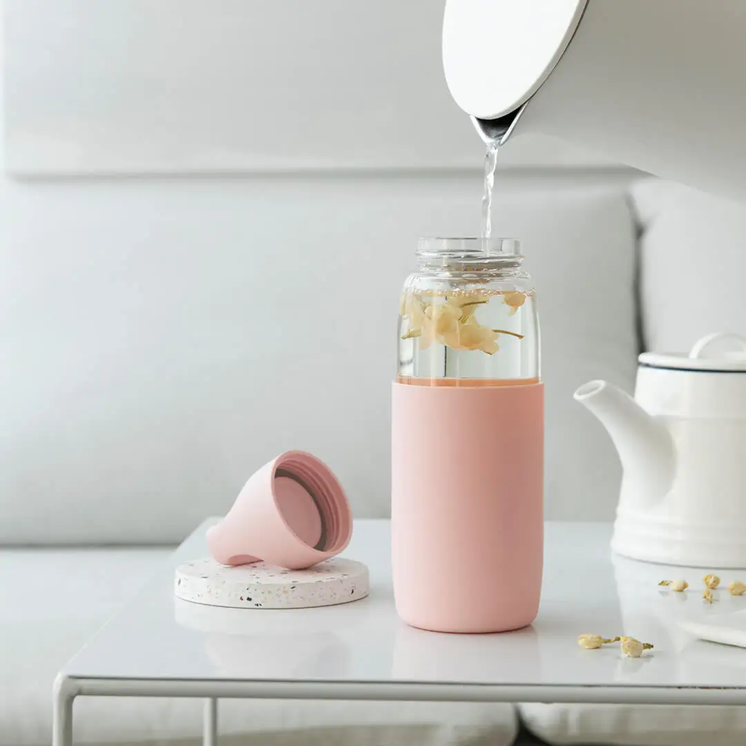 Xiaomi стеклянный диспенсер для воды для путешествий, для студентов, для спорта на открытом воздухе, для школы, портативная герметичная чашка, бутылка для питьевой воды