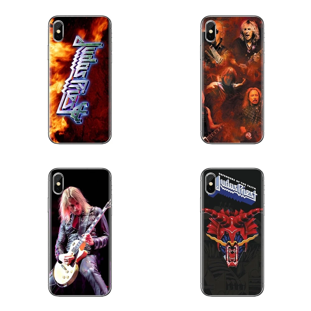 Silicone Cases Halford Judas Priest Rock Band Logo For LG Spirit Motorola Moto X4 E4 E5 G5 G5S G6 Z Z2 Z3 G2 G3 C Play Plus Mini |