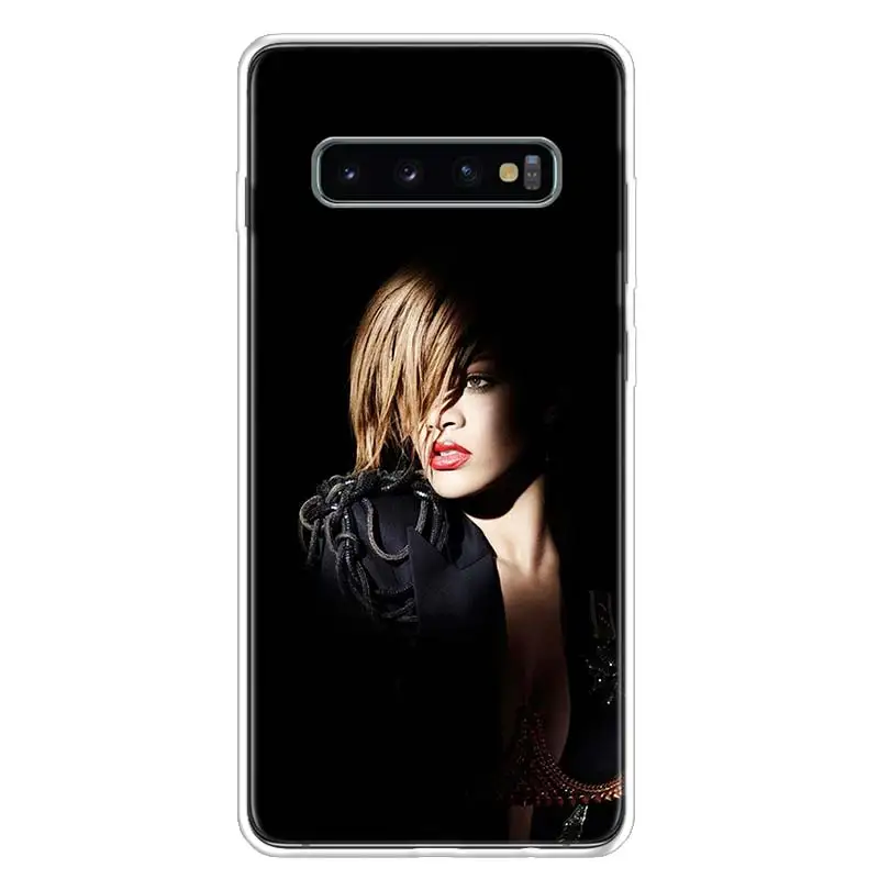 В стиле Рианны; крышка чехол для телефона для samsung Galaxy S10+ Note 10 9 8 S9 S8 J4 J6 J8 плюс S7 S6 корпус под плетенную сумку