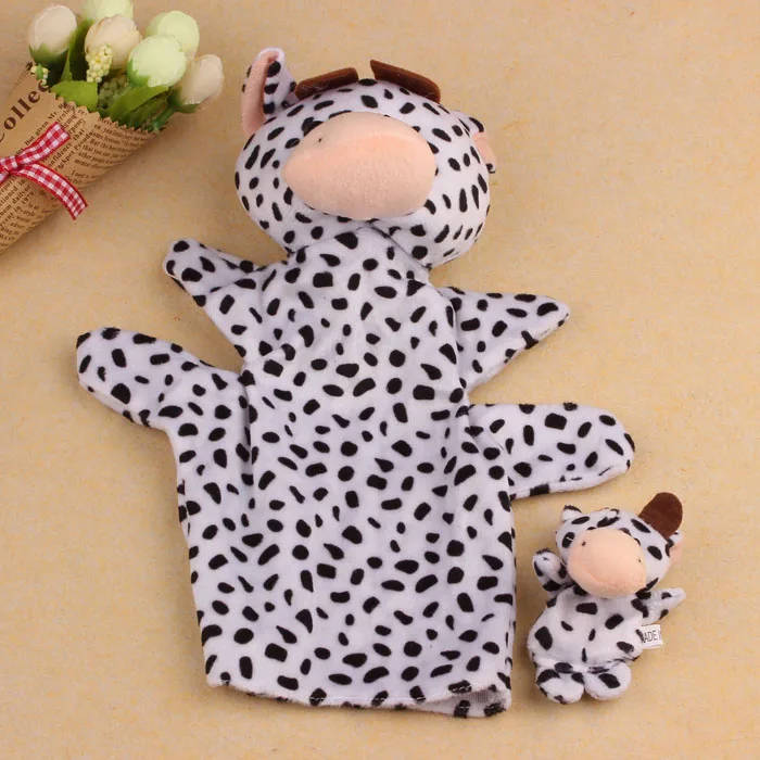 Cow 12 шт., китайский зодиак, мягкие животные, кукольные пальчиковые игрушки, плюшевые игрушки, игрушки для стежков, zabawki peluche, плюшевые игрушки, jouet speelgoed - Цвет: Cow