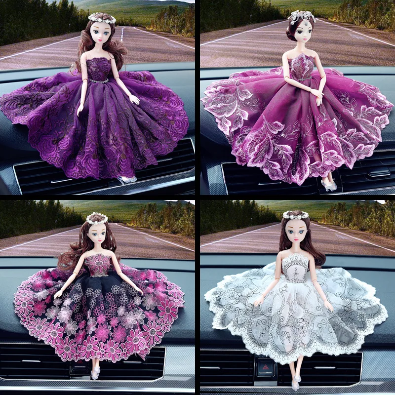 

30CM Girl Doll Dress Up Accessories Clothes Wedding Violet Peacock Princess Dress Set Car BJD Doll Girl Toy Clothing Accessories