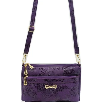 

Women Flower Print Shoulder Bag Small Messenger Bag Casual Phone Purse Ladies Large Capacity Crossbody Zipper Bag Mini Handbag