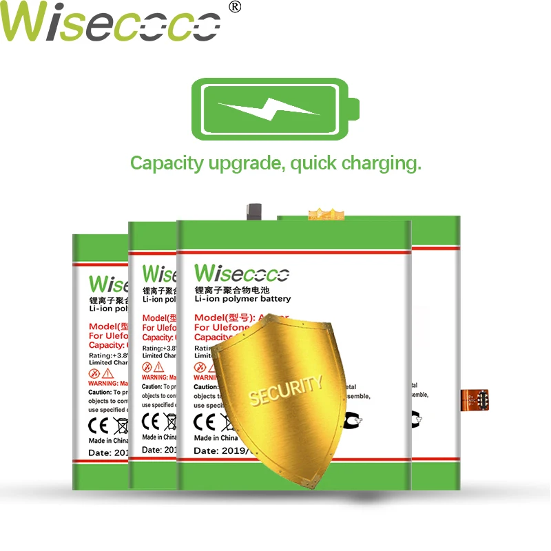 WISECOCO 13000mAh Armor 3 батареи для Ulefone сотового телефона в наличии Высокое качество +