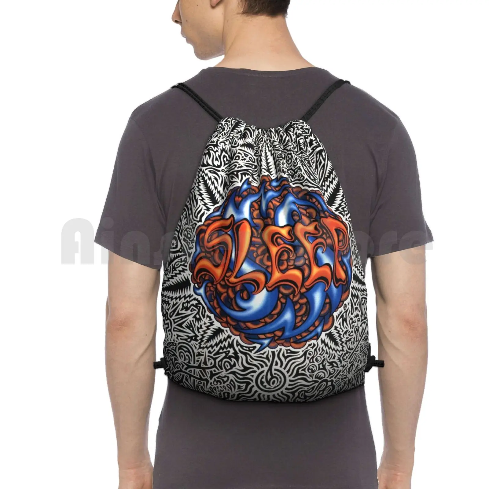 

Steep Stoner Sludge Metal Band-Holy Mountain Album Cover Dragonaut Backpack Drawstring Bag Riding Climbing Gym Bag Sleep