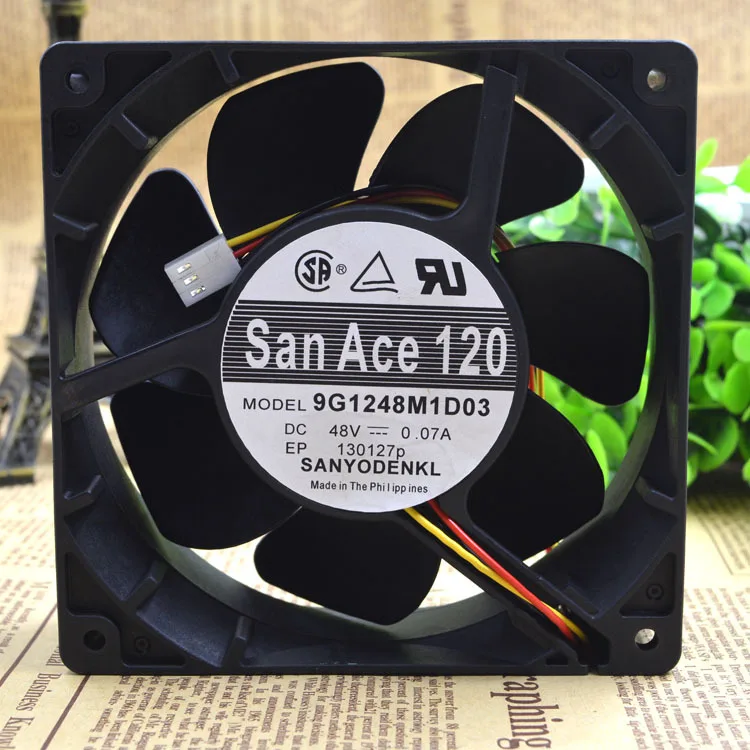 Для японский Sanyo San Ace 120 9G1248M1D03 12038 48V 0.07A промышленный вентилятор