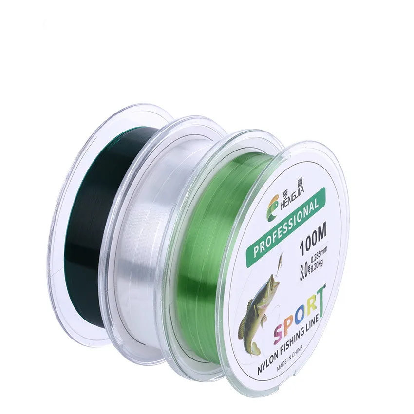 100 Meters Clear Nylon Monofilament Fishing Line Fly Backing | Спорт и развлечения