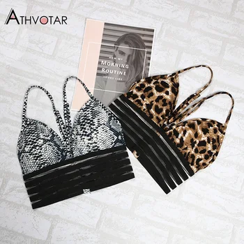 

Push Up Bra Fitness Women 2020 Fashion Print Workout Brathable Seamless Underwear Femme Sexy Deep V-neck Backless Bras Mujer