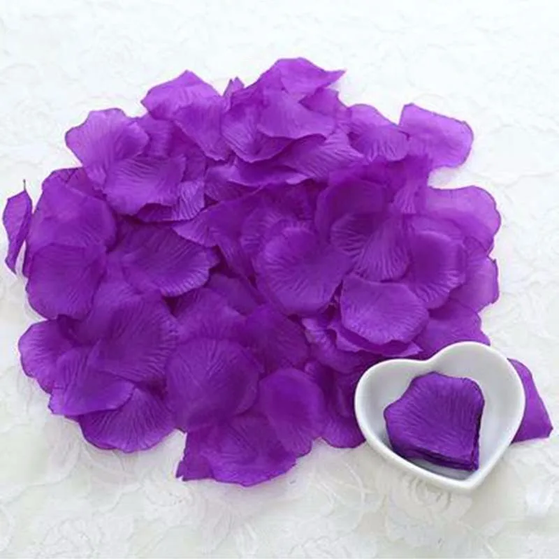 1000 шт./лот 5*5 см романтические шелковые лепестки роз для романтические украшения для свадьбы искусственные лепестки роз Свадебные цветы розы