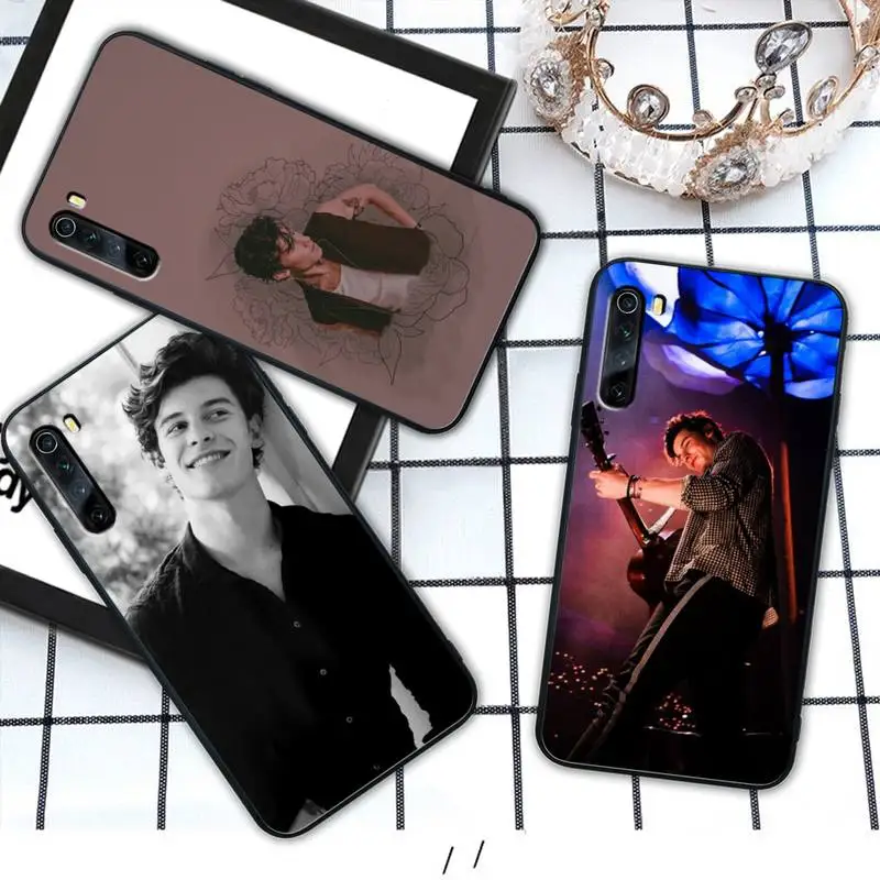 Черный мягкий чехол Yinuoda Shawn Mendes для телефона xiaomi redmi 4X 5 plus 6 6A 7 7A 8 8A 9 note 4 T pro max funda |