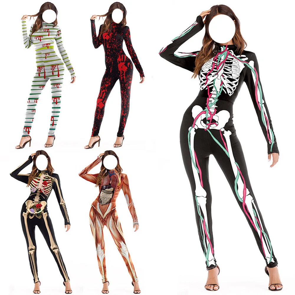 

Halloween Costumes For Women Horror Zombie Costume Female Sexy Skeleton Costume Halloween Clothes Bodycon Halloween Decoration
