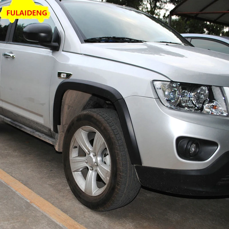 10 шт. для Jeep Compass 2011- передние и задние уширители крыла крышка протектор литья автомобиля Стайлинг Аксессуары