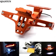 Универсальный Мотоцикл Регулируемый Кронштейн номерного знака с Светодиодный индикатор для HONDA CBR600RR CBR900RR CBR919RR CBR893RR CBR954RR