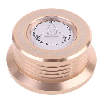 

50Hz LP Vinyl Record Audio Disc Turntable Stabilizer Aluminum Weight Clamp with Test Speed Bubble for Vibration Balance