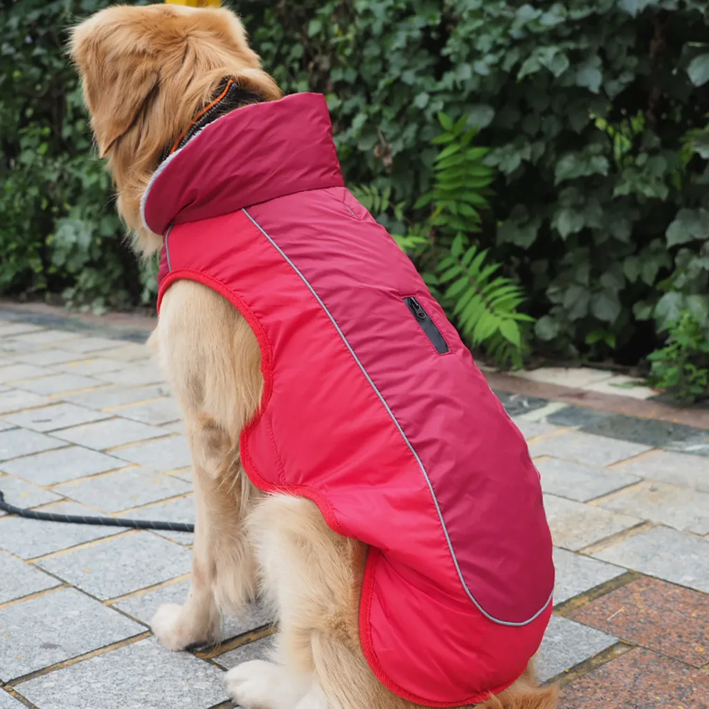 Pet плащ для больших собак водонепроницаемая одежда для больших собак наружное пальто дождь для золотистый Лабрадор-ретривер Хаски большие собаки XS-3XL# U
