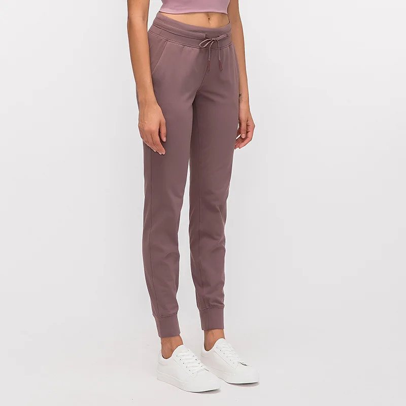 Women's Buttery Soft Yoga Running Lounge Jogger Pants with Side Pockets Naked Feeling Drawstring Workout Training Pants