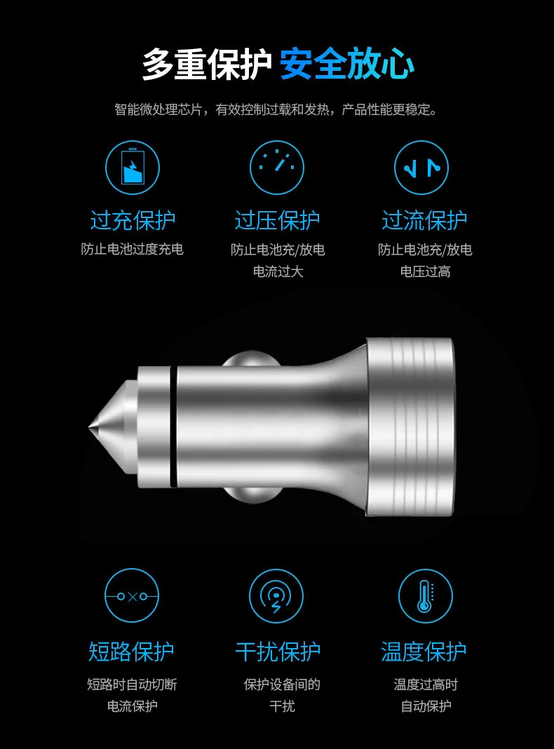 Автомобильное зарядное устройство двойной USB автомобильное крепление продукта дисплей автомобильное зарядное устройство многофункциональное автомобильное зарядное устройство