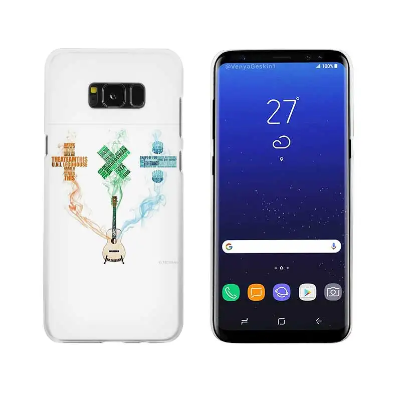 Прозрачный чехол Sheli Ed Sheeran Note 10 9 pro для samsung Galaxy S4 S5 S6 S7 S8 S9 Plus Edge Mini s10 lite