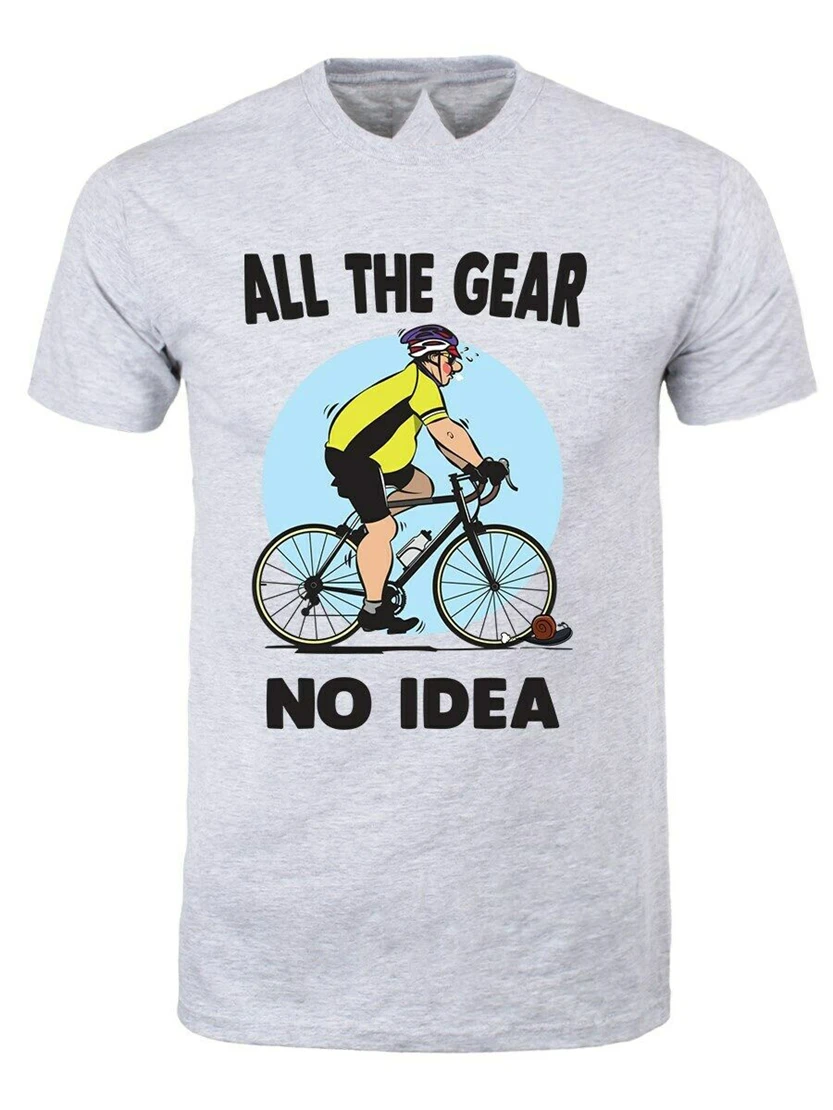 Футболка Herren All The gear No Idea Grau футболка высшего качества | Мужская одежда