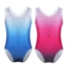 MSemis Ballerina Dance Wear Ballet Dress Dance Leotard Kids Girls Rhinestone Rhythmic Gymnastics Clothes Children Swimming suit ► Photo 2/6