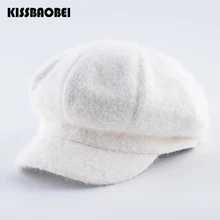 Одноцветная восьмиугольная кепка Женская Ретро кепка газетчика зимние шапки для женщин повседневные винтажные маляр шапки-береты chapeus mulher