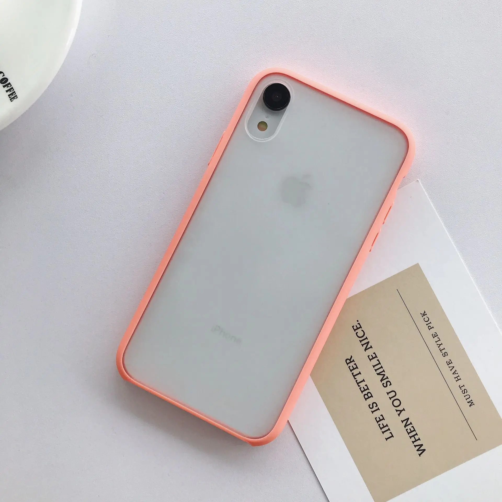 Pink Противоударный бампер 2 в 1 чехол для телефона для iPhone 11 Pro XR XS Max X 10 8 6 6s 7 Plus чехол Мягкая Рамка полупрозрачный жесткий чехол из поликарбоната - Цвет: Pink