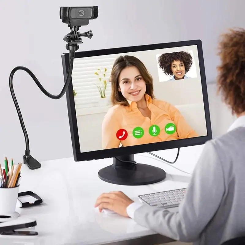 Webcam Bracket for Logitech Webcam Brio 4K C925e C922x C922 C930e C930 C920 Desk Jaw R9CB