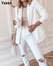 Veste de costume pour femmes, manteau de mode décontracté, Slim, bouton de couleur unie, vêtements d'extérieur élégants pour dames, haute qualité, automne 2021 