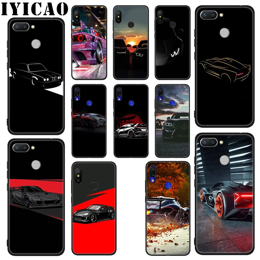 IYICAO Cool sports car Soft Case for Xiaomi Redmi 4A 4X 5A 5 Plus K20 6 Pro 6A 7A 8A 7 S2 Go Phone |