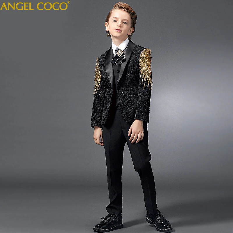 Suit for Boy Kids Dresses For Boys Costume Children Wedding Suit For Boys Evening dress Baby Boy Teen clothing Blazer
