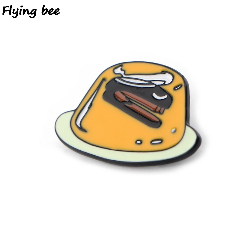 20 шт./лот Flyingbee офисный степлер в Jello Pin Брошь и значок с эмалью броши значок для друзей женщин мужчин X0426