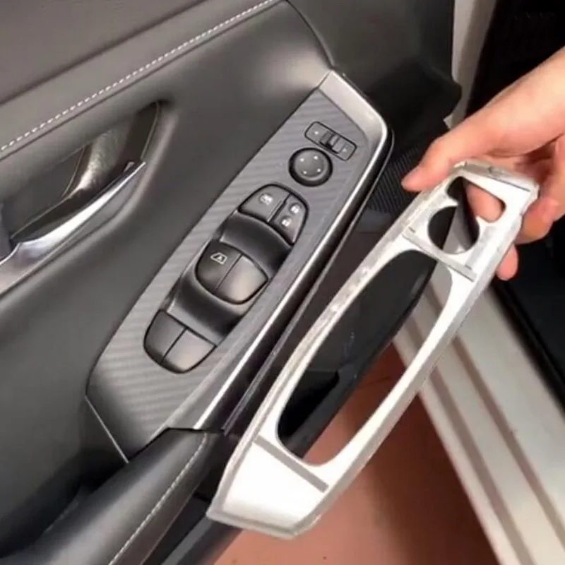 Tonlinker интерьер окна дверные чехол для пульта наклейка для NISSAN SYLPHY Автомобиль Стайлинг 4 шт. нержавеющая сталь/ABS крышка стикер
