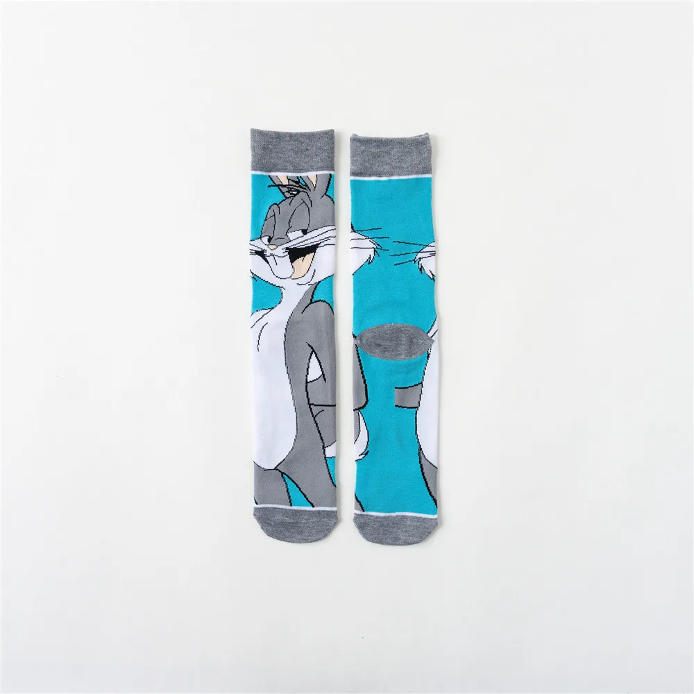 ARMKIN/1 пара, веселые мужские носки с изображением мультяшных животных, кролика, носки с изображением уток, Осень-зима, мужские носки, новинка, хлопковые носки унисекс