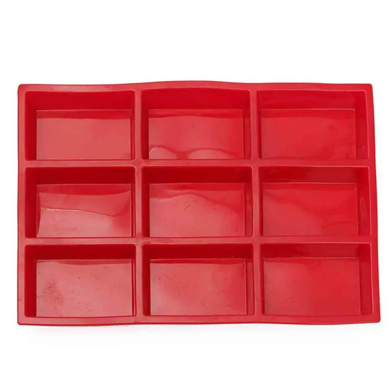 Chocolate Cake Mold Silicone 9 Holes Bread Tray Mold Dough Pastry Shaper DIY Bakery Baking Tools Silicone Cake Mold