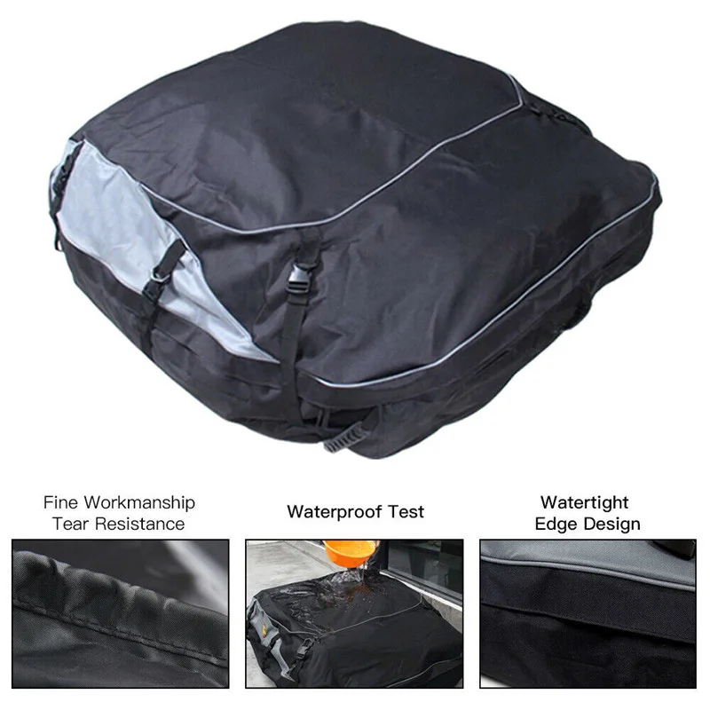 160x110x45 см универсальная водонепроницаемая автомобильная сумка для багажника на крышу 600D ткань Оксфорд для хранения багажа для путешествий SUV Van для автомобилей