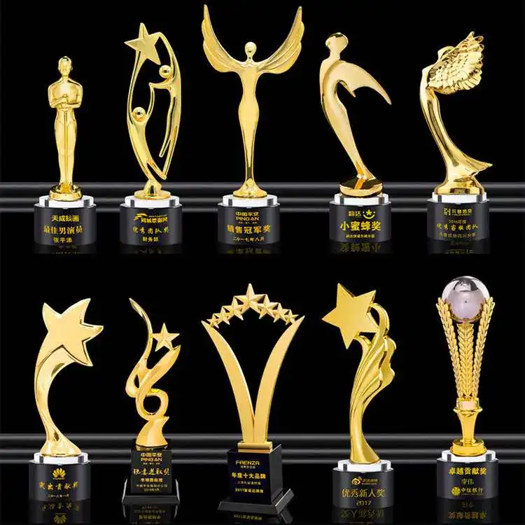 Trophies For All Kind Of Competitions Trophy Football Cup Sport Customizd Gold Resion Trophy Metal