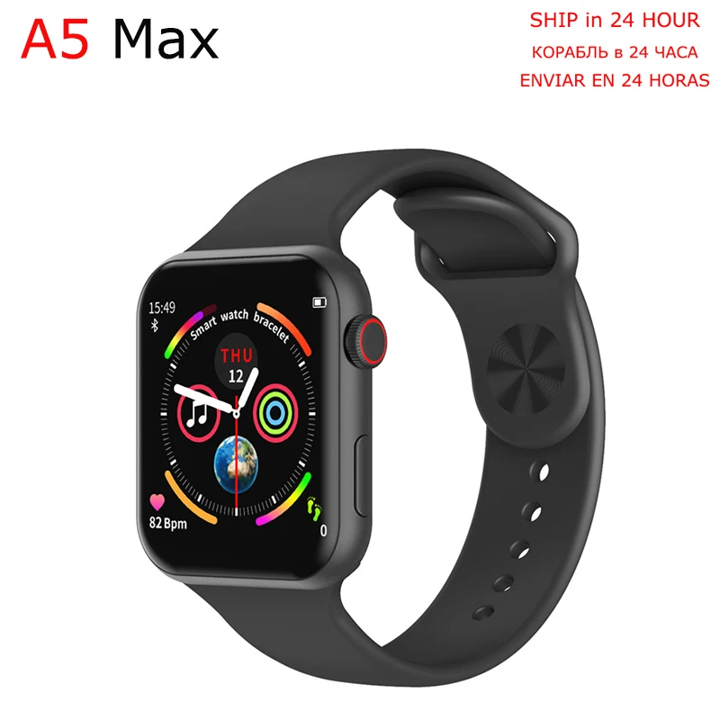 

A5 Max Smart Watch 1.54 Full Touch Screen HeartRate Blood Pressure Monitor Waterproof Sport Smartwatch Tracker IOS PK W34 IWO8 9
