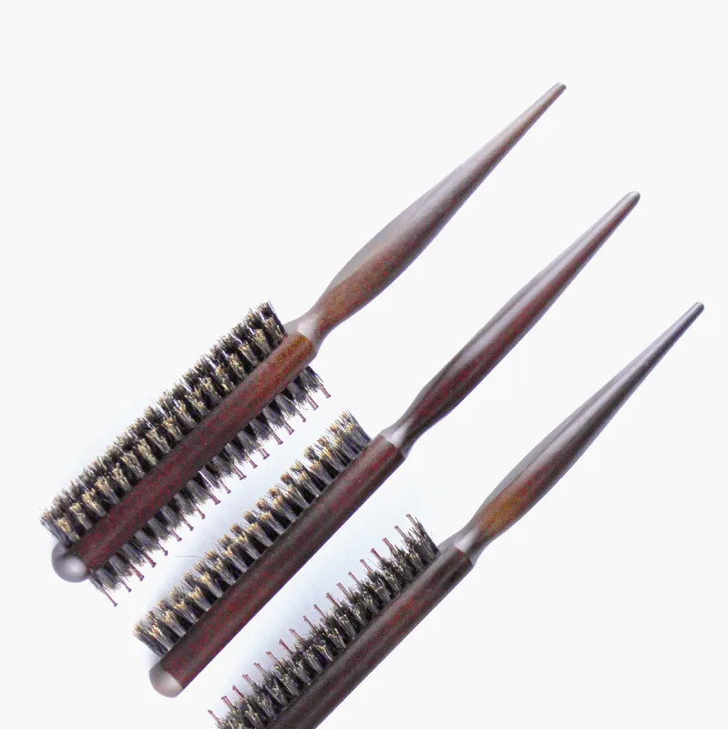 3Styles Professional Salon Teasing Back Hair Brushes Wood Slim Line Comb Hairbrush Extension Hairdressing Styling Tools DIY Kit