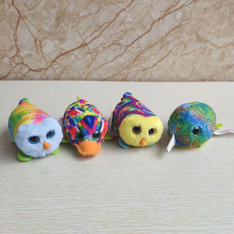 Teeny игрушка американский бренд мини 10 см ЦУМ игрушка кошка печать собака кролик Пингвин блесток плюшевые игрушки чучело животные рождественские подарки с сумкой