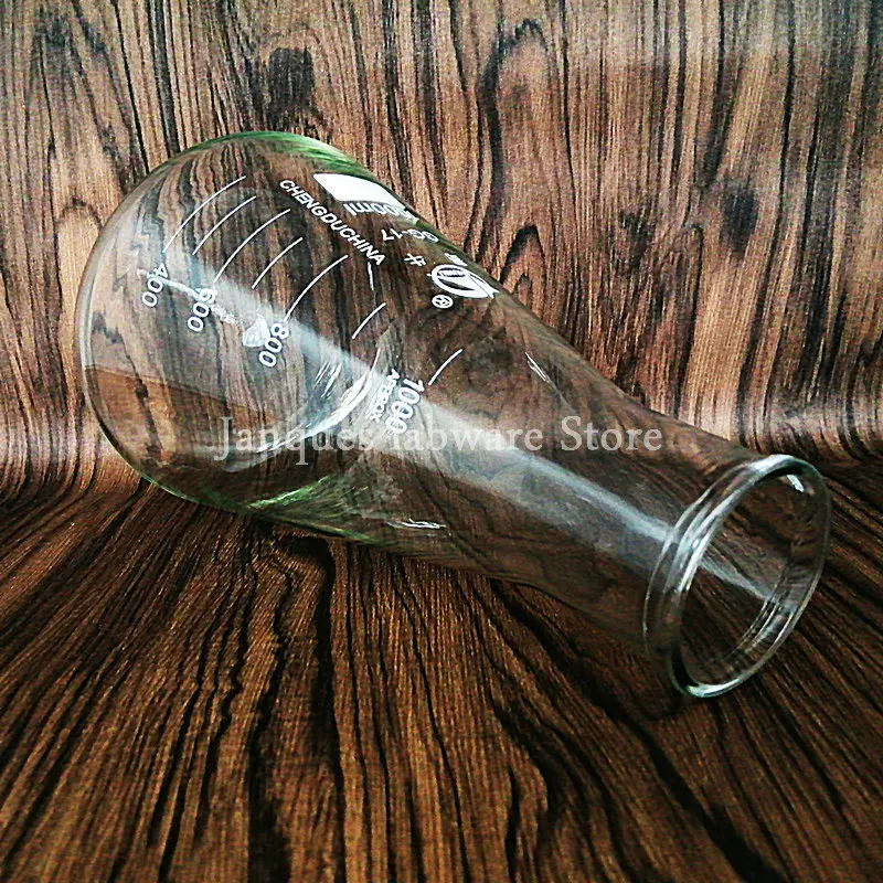50ml to 1000ml Erlenmeyer Borosilicate Glass Flask Wide Neck Flask Conical Triangular Laboratory Chemical Equipment,