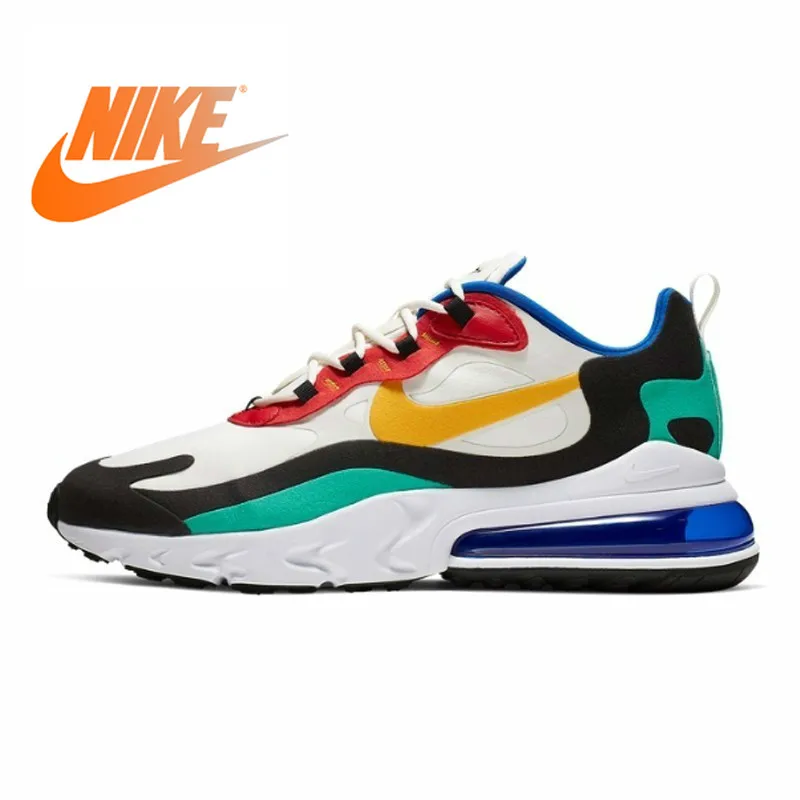 Pаспродажа Nike Air Max 270 реагирует Новое поступление мужские беговые кроссовки, воздух подушка Спорт на открытом воздухе кроссовки удобные AO4971