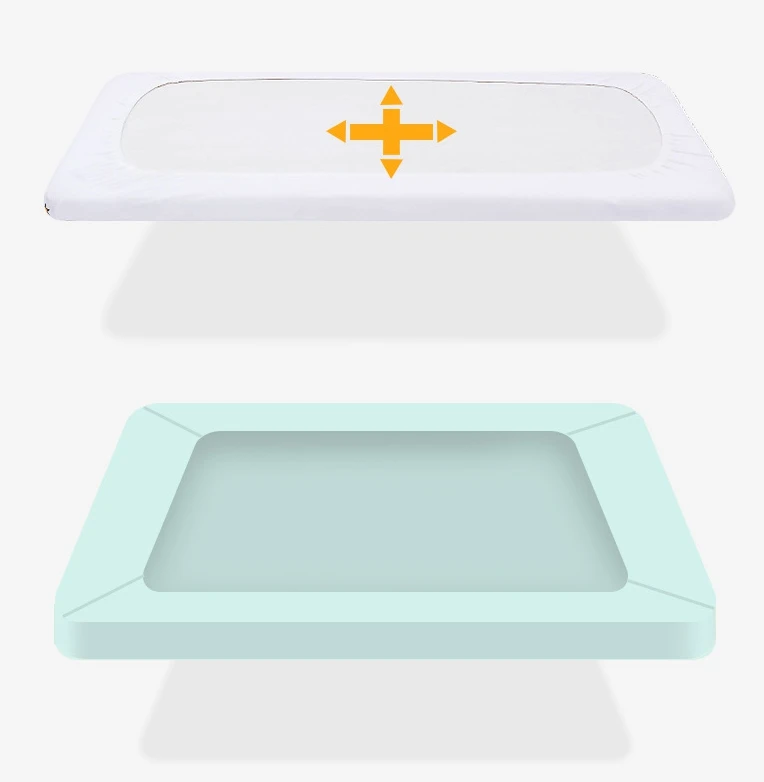 INS Nordic Baby Cot Fitted Bed Sheet Knit Cotton Matress Cover Newborn Baby Child  Bed Sheets Cute Printing Bedroom Beddings (6)