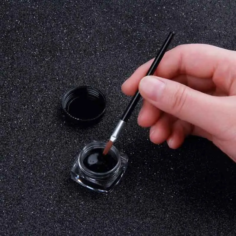 Подводка для глаз водостойкая стойкая неразмазывающаяся черная легко