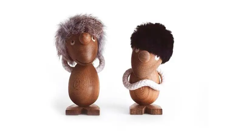 2 шт. креативный скандинавский Дания деревянные ремесла Ddisplay Puppetry дизайн подарок на день рождения Декор для дома настольные фигурки 13 см