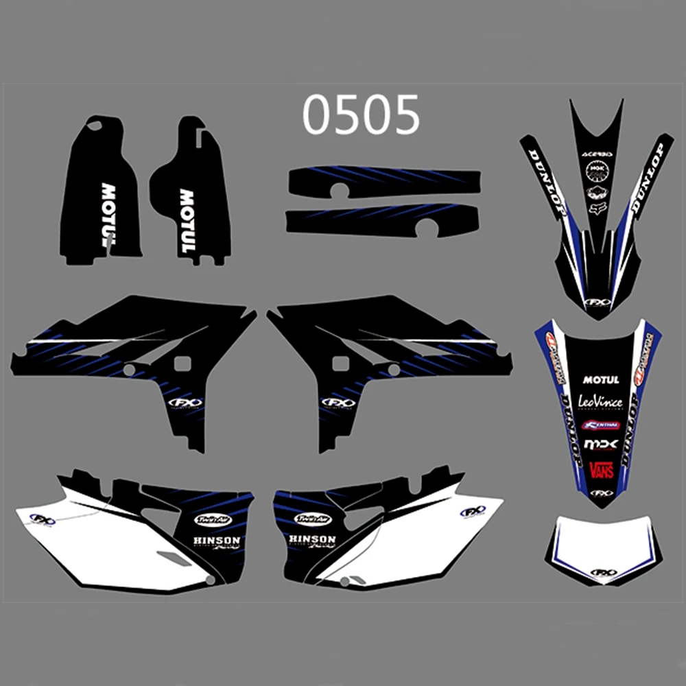 Для YAMAHA WR450F 2012 2013 Графика наклейки на заказ Номер Наименование лента 3M Полный мотоцикл Фоны