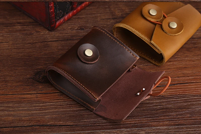 For Airpods Headphone Case Cover Luxury Genuine leather Case For Apple AirPods 2 Bag Air pods Earpods Accessories Earphone Bags
