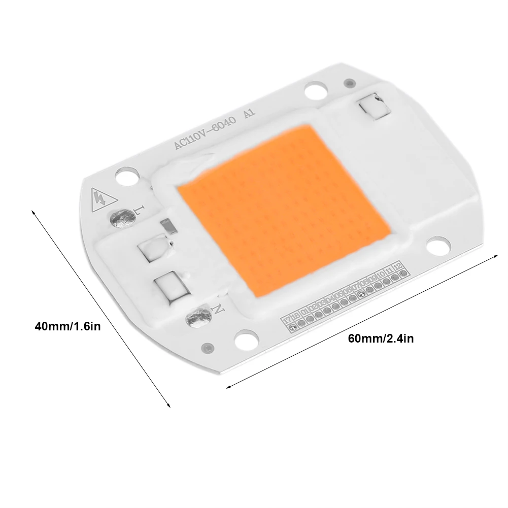 Светодиодная лампа полного спектра для выращивания растений 220 В/100 в 20 Вт 30