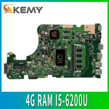

X555UJ Motherboard 4G RAM I5-6200U for ASUS X555UJ X555UF F555U X555UB X555UQ X555U laptop Motherboard X555UJ Mainboard test ok