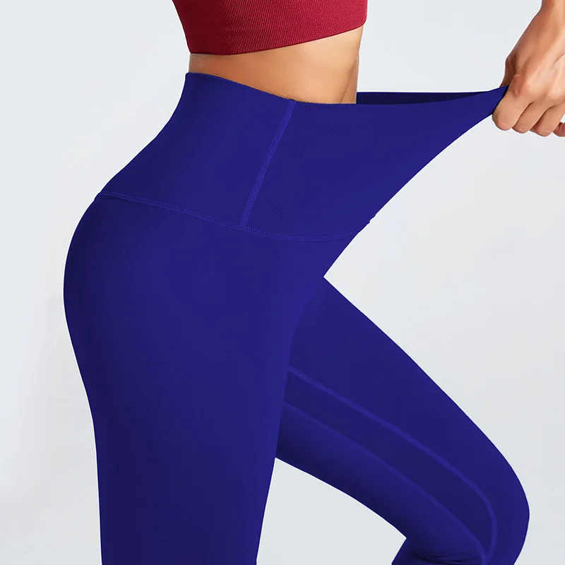 Kamisnky Women Leggings High Waist Sports Gym Leggings Running Athletic Pants Femme Workout Fitness Leggings Solid Women Clothes